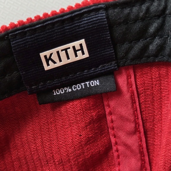 Kith VF Corduroy Hat Cap Red Strapback Cotton - Picture 8 of 8